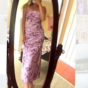 Anthropologie BHLDN MIA strapless column dress